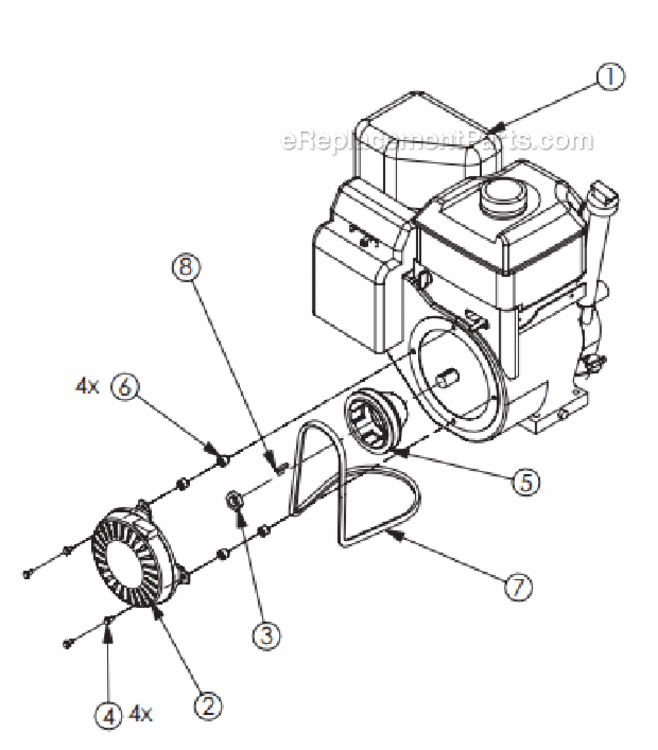 Page B Diagram and Parts List for 5621  Little Wonder Leaf Blower / Vacuum
